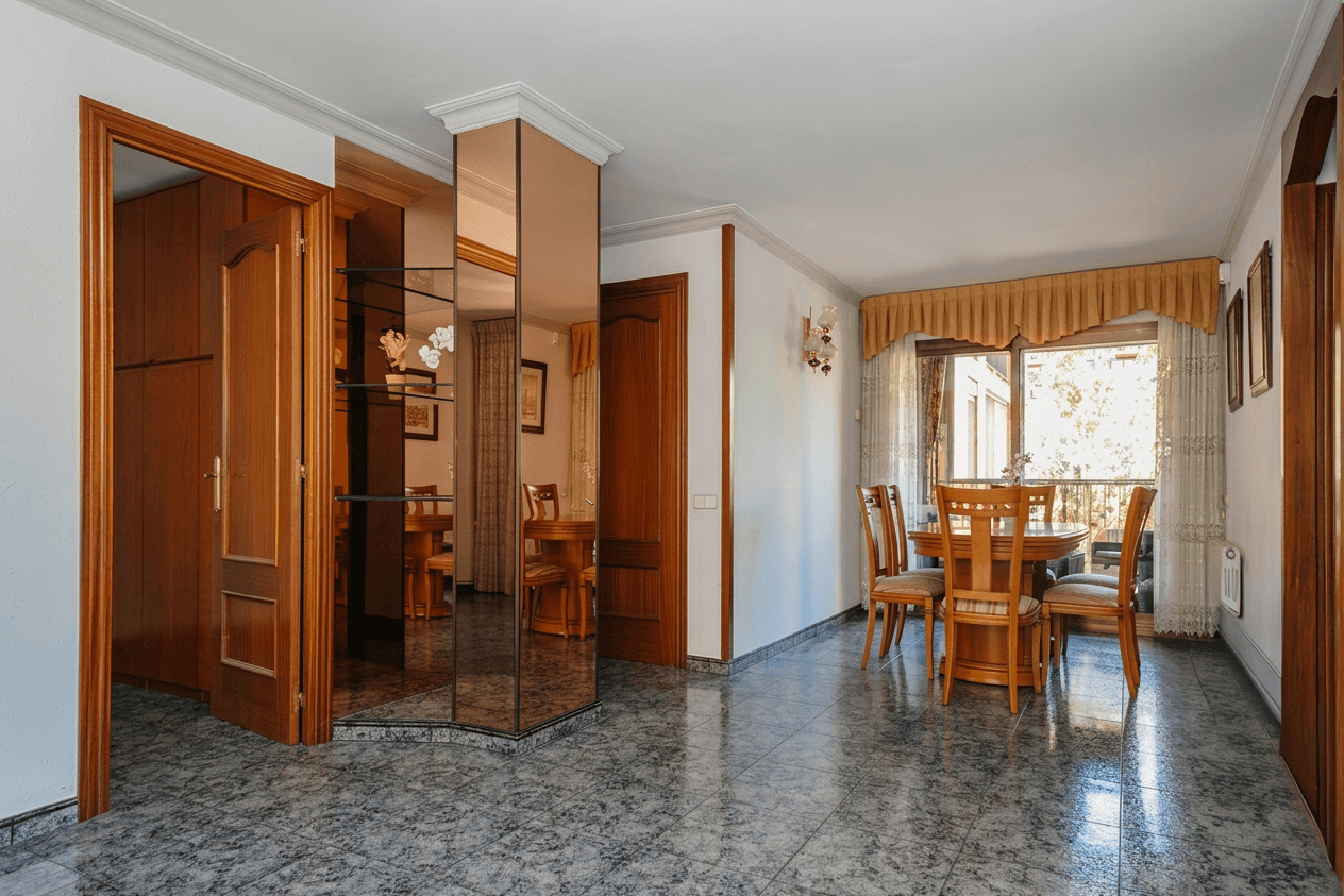 Luminoso piso de 3 habitaciones con terraza y balcón en Baró de Viver — miniatura 3