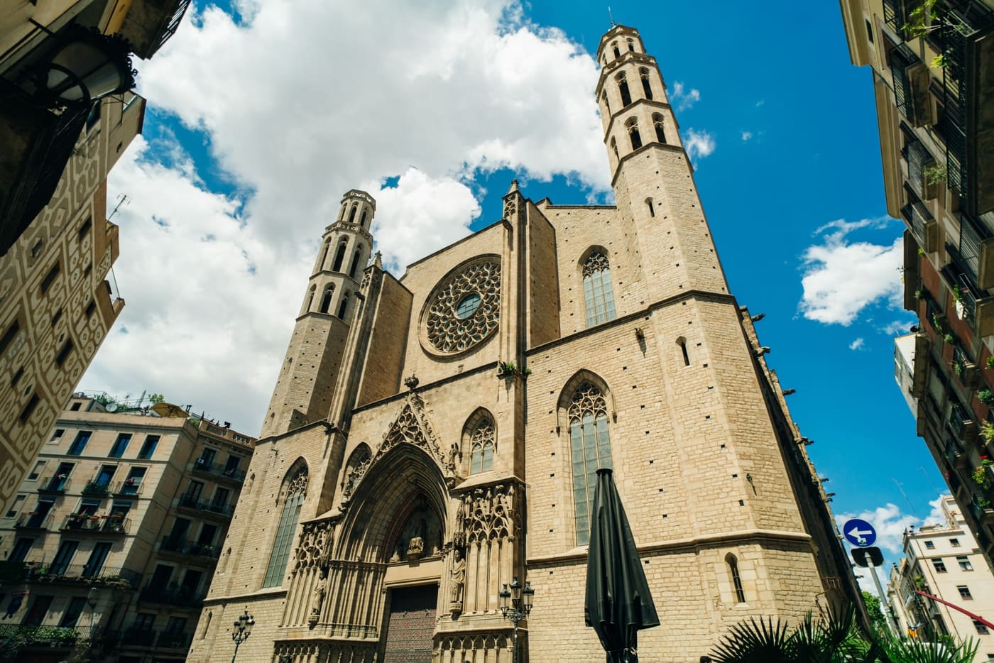 Basílica de Santa Maria del Mar, en el barrio de la Ribera